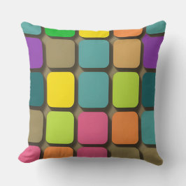 Kleurrijk Geometrisch Patroon Kussen