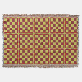 Kleurrijk Geometrisch Patroon met Abstracte Vormen Deken
