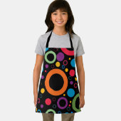 Kleurrijk geometrisch patroon met symmetrie wit schort (Insitu)