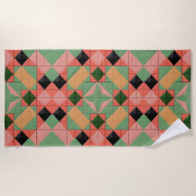Kleurrijk geometrisch patroon met symmetrische vie