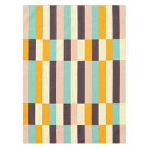 Kleurrijk geometrisch patroon met verticale strepe tafelkleed