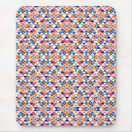 Kleurrijk geometrisch patroon muismat 
