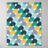 Kleurrijk Geometrisch Patroon Poster (Voorkant)