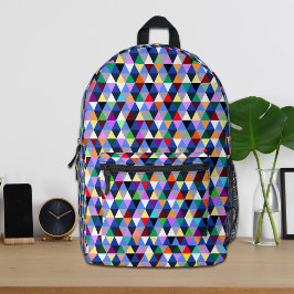 Kleurrijk Geometrisch Patroon Rugzak