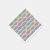 Kleurrijk geometrisch patroon. servet (Hoek)