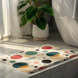 Kleurrijk geometrisch patroon uit het midden van d badmat