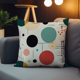 Kleurrijk geometrisch patroon uit het midden van d kussen