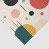 Kleurrijk geometrisch patroon uit het midden van d tissuepapier (Detail)