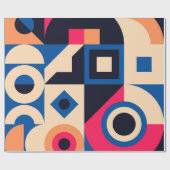 kleurrijk geometrisch patroon van de cirkel cadeaupapier (Vlak)