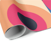 kleurrijk geometrisch patroon van de cirkel cadeaupapier (Rol Hoek)