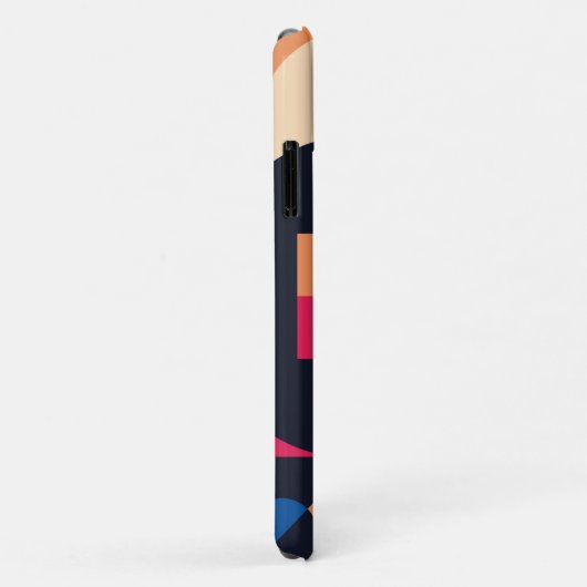 kleurrijk geometrisch patroon van de cirkel Case-Mate iPhone case (Achterkant/rechts)