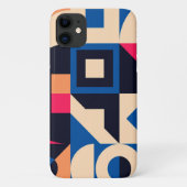 kleurrijk geometrisch patroon van de cirkel Case-Mate iPhone case (Achterkant)