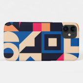 kleurrijk geometrisch patroon van de cirkel Case-Mate iPhone case (Achterkant (horizontaal))