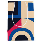 kleurrijk geometrisch patroon van de cirkel medium cadeauzakje (Voorkant)