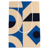 kleurrijk geometrisch patroon van de cirkel medium cadeauzakje (Achterkant)