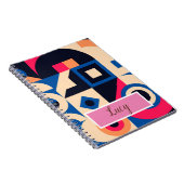 kleurrijk geometrisch patroon van de cirkel notitieboek (Rechterzijde)