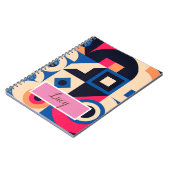 kleurrijk geometrisch patroon van de cirkel notitieboek (Linkerzijde)