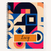 kleurrijk geometrisch patroon van de cirkel notitieboek (Voorkant)