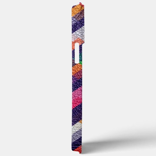 Kleurrijk Geometrisch Patroonleder Case-Mate iPhone Case (Achterkant / Rechts)