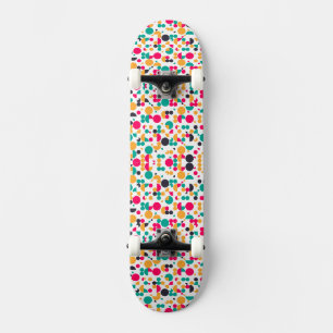 Kleurrijk geometrisch patroonontwerp All-Over-Prin Persoonlijk Skateboard