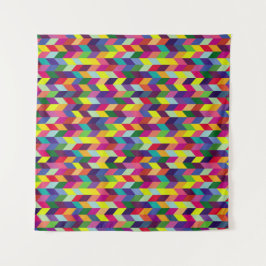 Kleurrijk Geometrisch Patroonontwerp – Modern en S Wandkleed