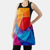 Kleurrijk Geometrisch Prisma Abstracte Kunst Schort (Insitu)