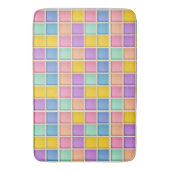 Kleurrijk Geometrisch Rasterpaneel Badmat (Voorkant Verticaal)