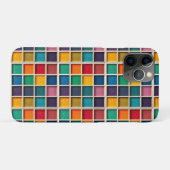 Kleurrijk Geometrisch Rasterpaneel Case-Mate iPhone Case (Achterkant (horizontaal))