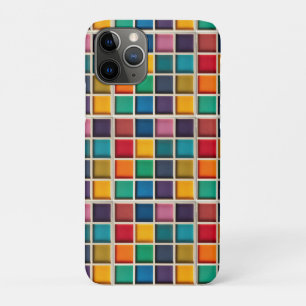 Kleurrijk Geometrisch Rasterpaneel Case-Mate iPhone Case