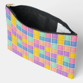 Kleurrijk Geometrisch Rasterpaneel Etui (Open)