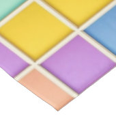Kleurrijk Geometrisch Rasterpaneel Tafelkleed (Gekanteld)