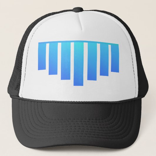 Kleurrijk Geometrisch Spectrumontwerp Trucker Pet (Voorkant)