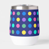 Kleurrijk geometrisch stippen drinkware ontwerp - (Voorkant)