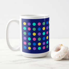 Kleurrijk Geometrisch Stippen Drinkware Ontwerp - Koffiemok