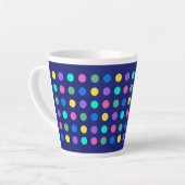 Kleurrijk Geometrisch Stippen Drinkware Ontwerp - Latte Mok (Linkerhoek)