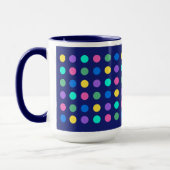 Kleurrijk geometrisch stippen drinkware ontwerp - mok (Links)