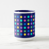 Kleurrijk geometrisch stippen drinkware ontwerp - mok (Midden)