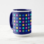 Kleurrijk geometrisch stippen drinkware ontwerp - mok (Voorkant links)