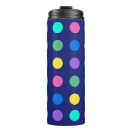 Kleurrijk geometrisch stippen drinkware ontwerp - thermosbeker