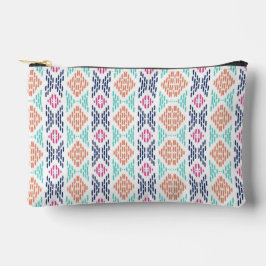 Kleurrijk geometrisch verticaal ikat-patroon etui