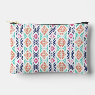 Kleurrijk geometrisch verticaal ikat-patroon etui