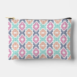 Kleurrijk geometrisch verticaal ikat-patroon etui