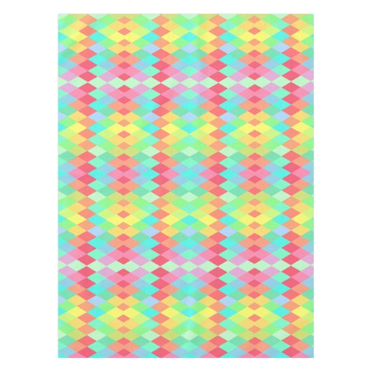 Kleurrijk geometrisch vormpatroon minimaal ontwerp tafelkleed (Voorkant)