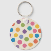 Kleurrijk geometrisch zeshoekpatroon sleutelhanger (Achterkant)