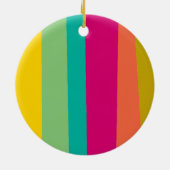 kleurrijk gepatterd keramisch ornament (Achterkant)