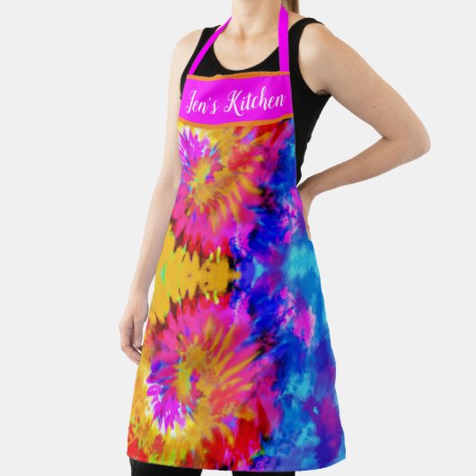 KLEURRIJK GEPERSONALISEERD ABSTRACT DESIGN STROPDA SCHORT (Insitu)