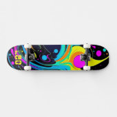 Kleurrijk gepersonaliseerd skateboard (Horizontaal)