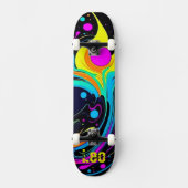 Kleurrijk gepersonaliseerd skateboard (Voorkant)