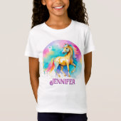 Kleurrijk Gepersonaliseerd Spirit Pony 13 Kind T-s T-shirt (Voorkant)