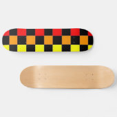 Kleurrijk Geruit Skateboard #1 (Horizontaal)